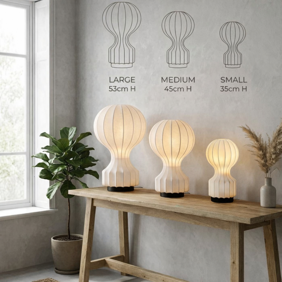 Lampe 'Senigallia' L - Hvid/Sort