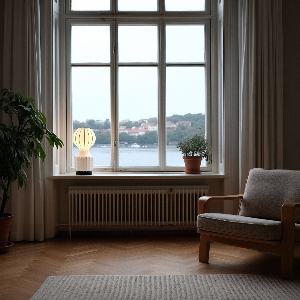 Lampe 'Senigallia' S - Hvid/Sort