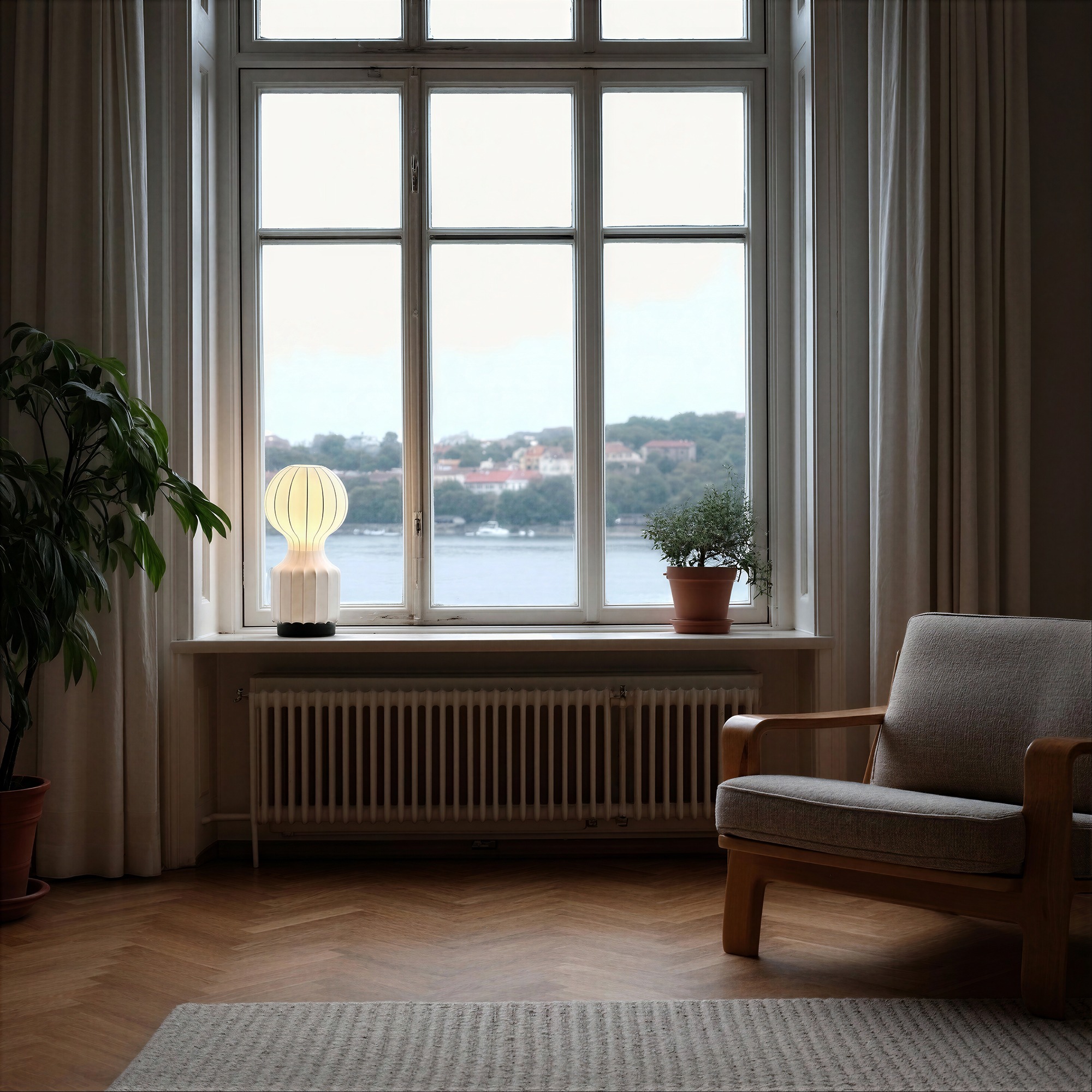 Lampe 'Senigallia' S - Hvid/Sort
