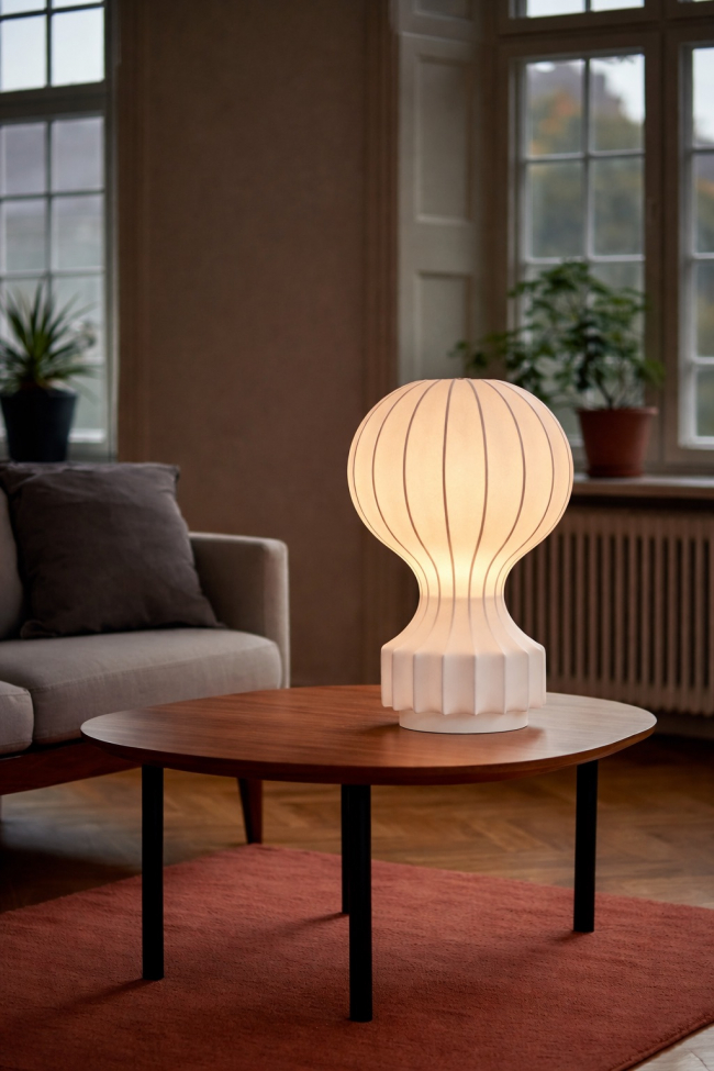 Lampe 'Senigallia' L - Hvid/Hvid