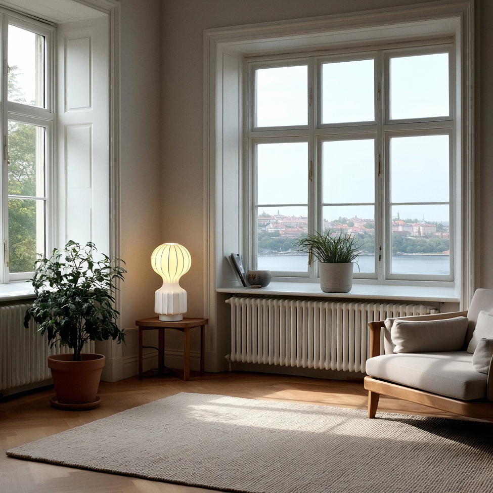 Lampe 'Senigallia' S - Hvid/hvid