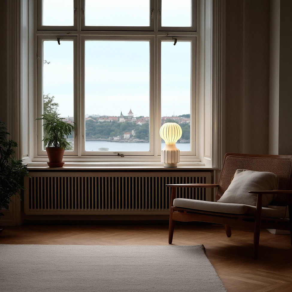 Lampe 'Senigallia' S - Hvid/hvid