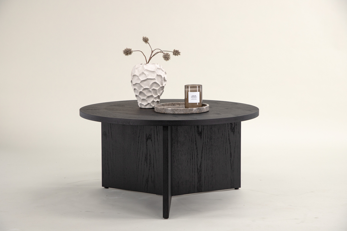 Sofabord 'Smögen' Rund 65cm - Sort