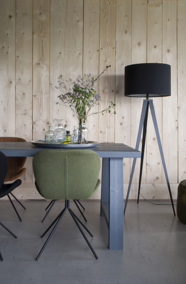 Gulvlampe 'Tripod' - Sort