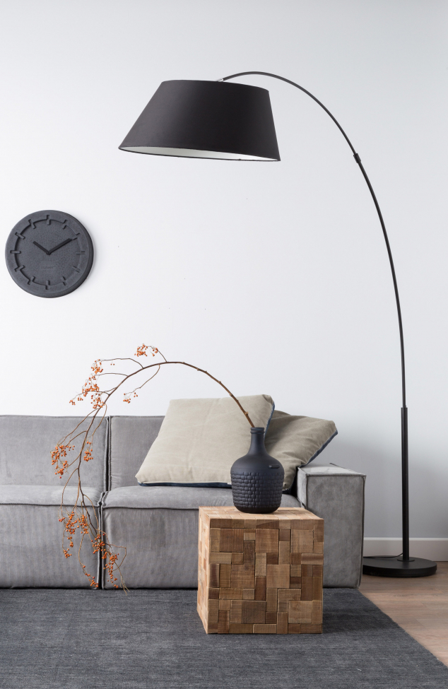 Gulvlampe 'Arc' - Sort