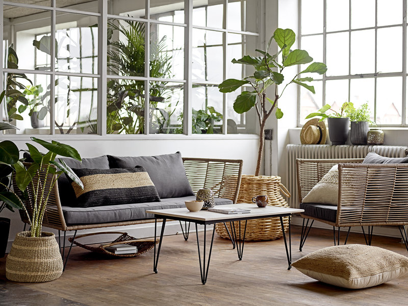 Sofa 'Mundo' - Sort/Beige