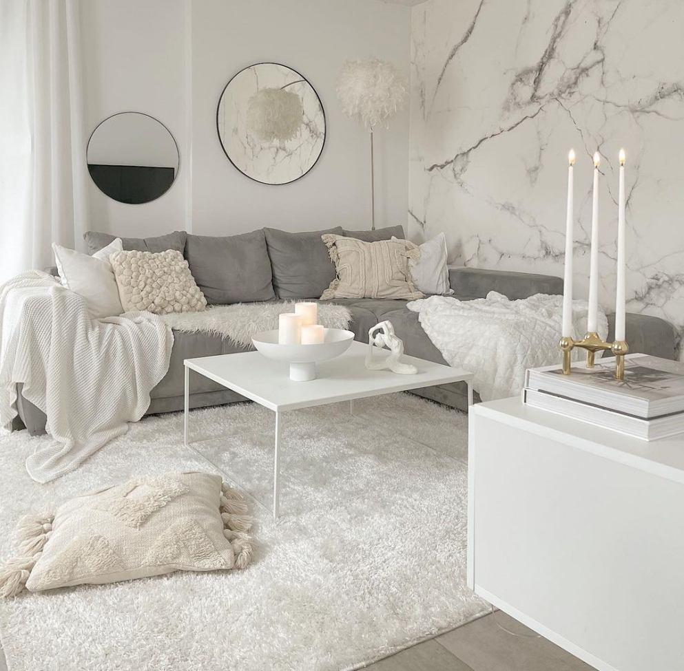 Tæppe 'Cosy' 200x300cm - Hvid