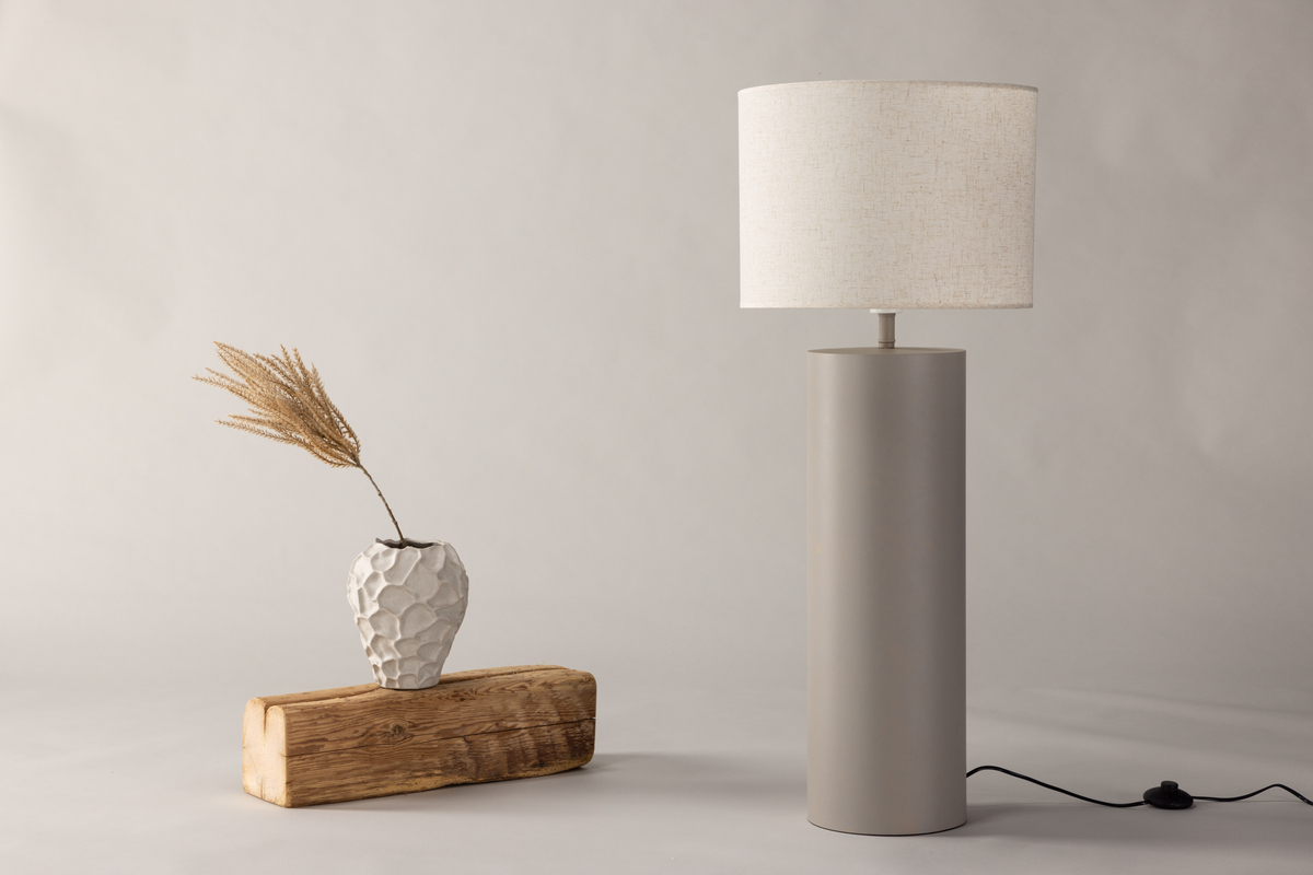 Gulvlampe 'Ulricehamn' - Grå