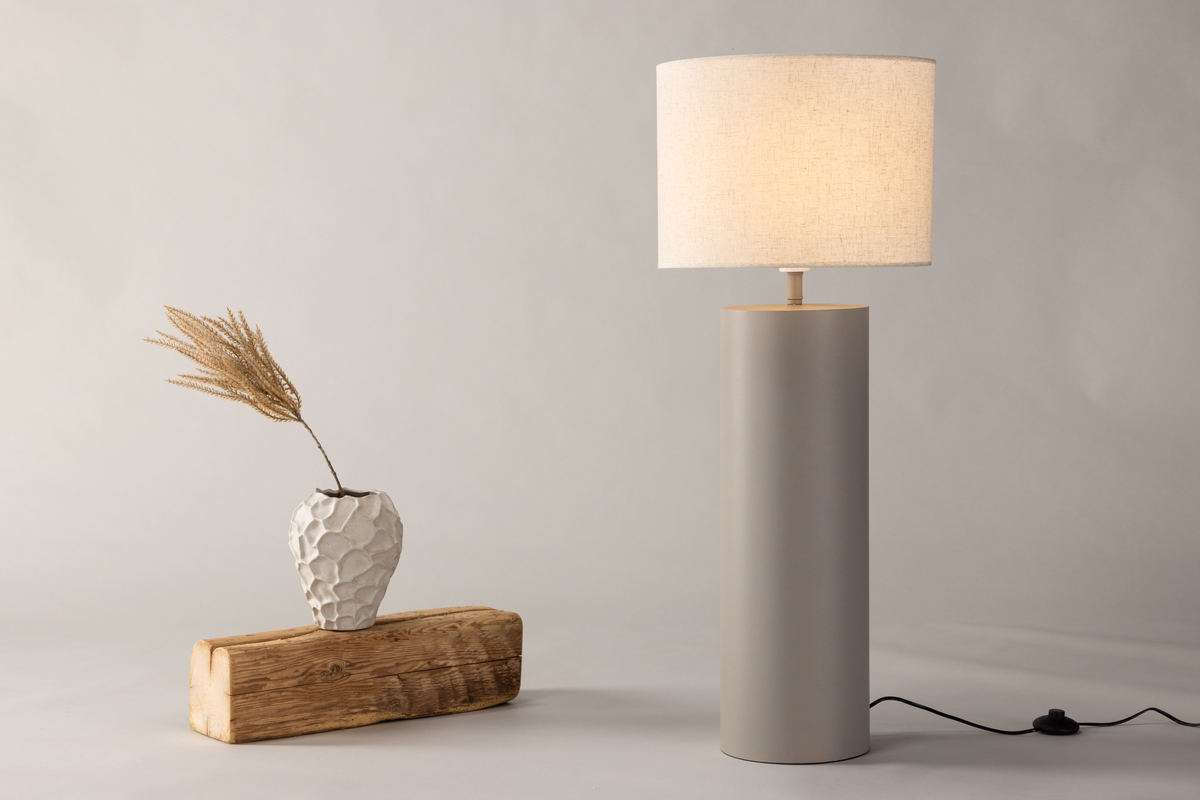 Gulvlampe 'Ulricehamn' - Grå