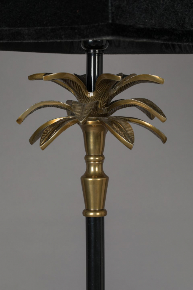 Gulvlampe 'Cresta' - Sort/Messing