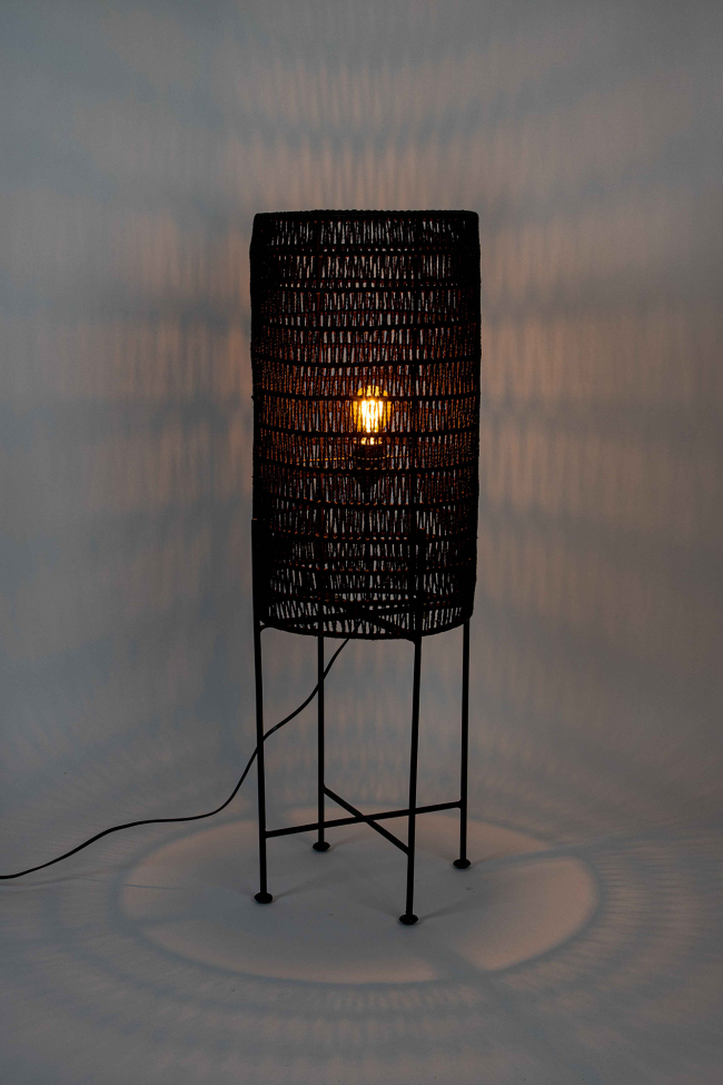 Gulvlampe 'Kari' - Sort