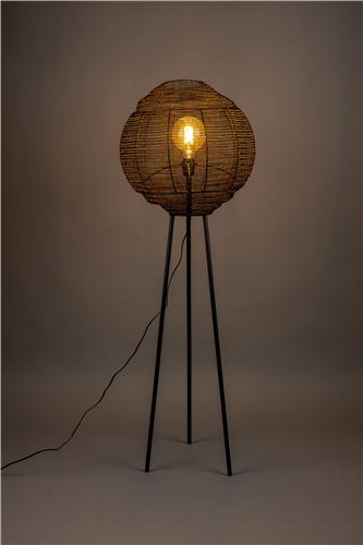 Gulvlampe 'Meezan' - Sort
