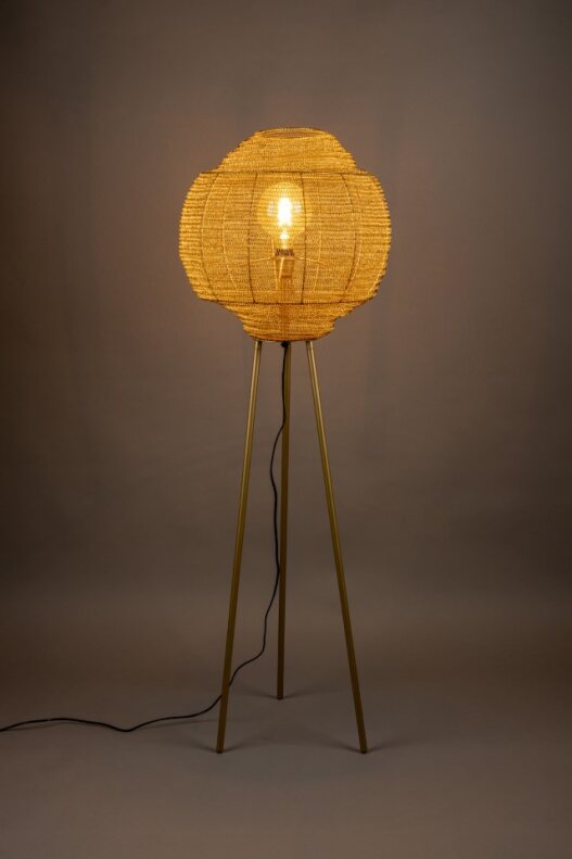 Gulvlampe 'Meezan' - Guld