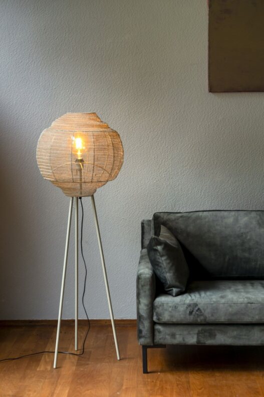 Gulvlampe 'Meezan' - Grå