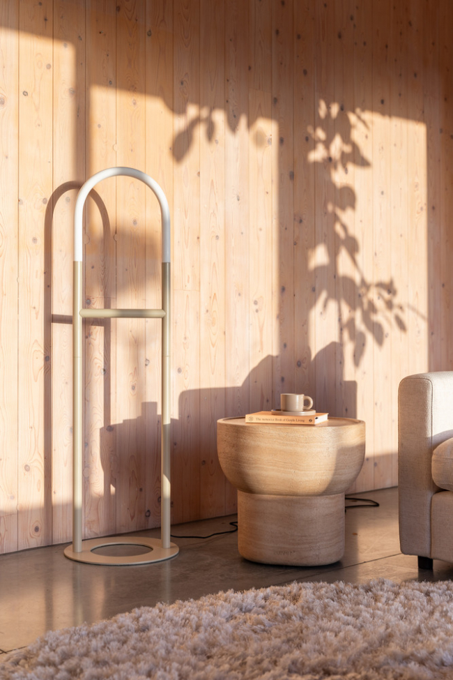 Gulvlampe 'Arch' - Beige