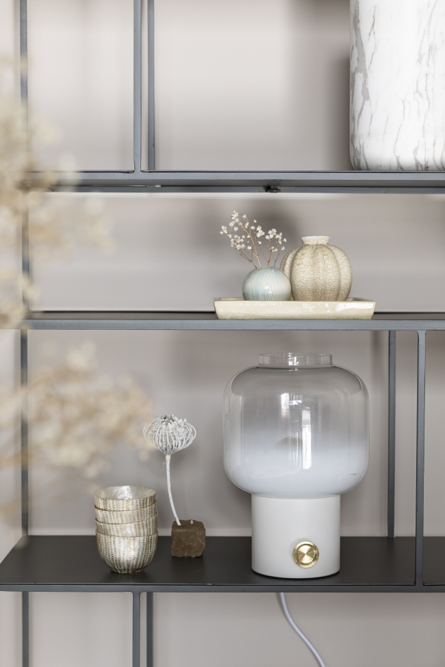 Bordlampe 'Moody' - Hvid