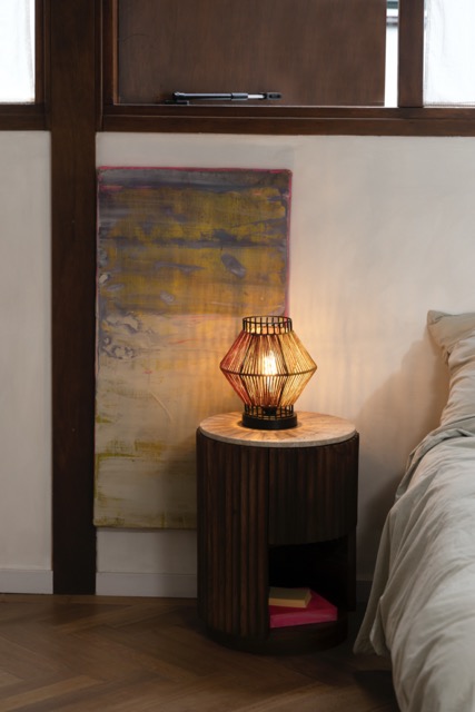 Bordlampe 'Rope' 30x30 - Flerfarvet