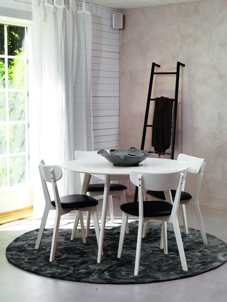 Spisebord 'Yumi' Rundt 115cm - Hvid