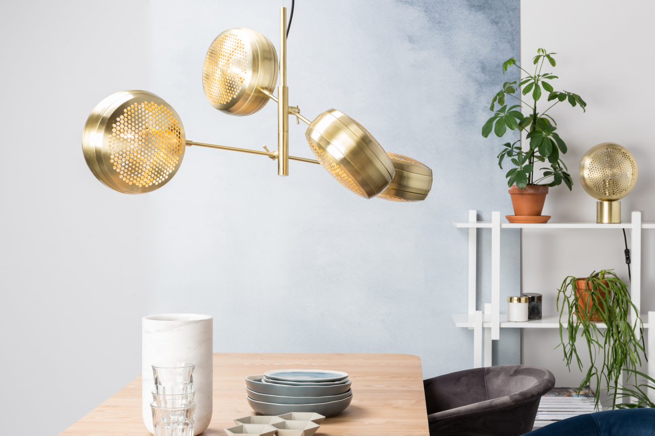 Loftlampe 'Multi' - Messing