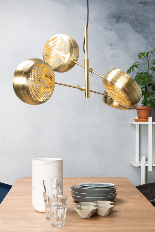 Loftlampe 'Multi' - Messing