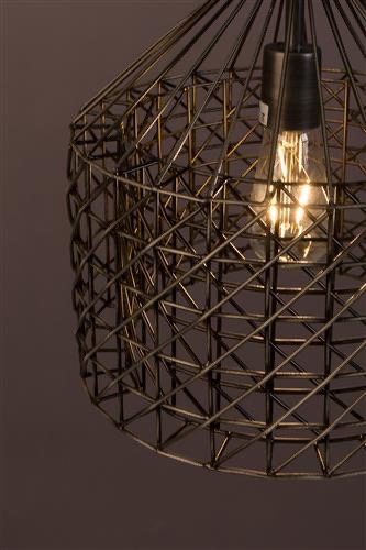 Loftlampe 'Jim Wide' - Sølv