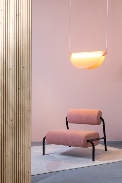 Loftlampe 'Rani' 22x74 - Rosa