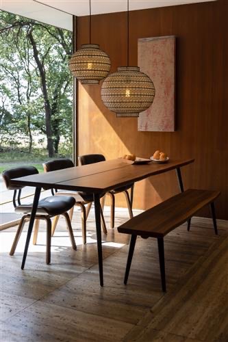 Rund Loftlampe 'Ming 45' - Hvid