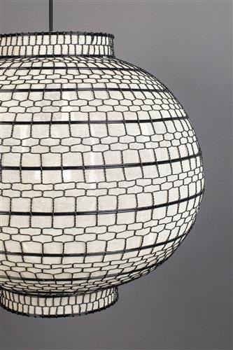 Rund Loftlampe 'Ming 45' - Hvid