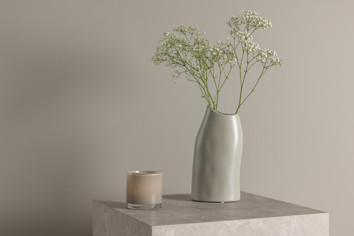 Vase 'Genoa' - Lysgrå