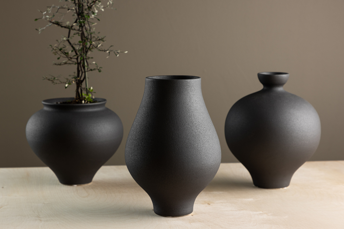 Vase 'Santander' 24cm - Sort