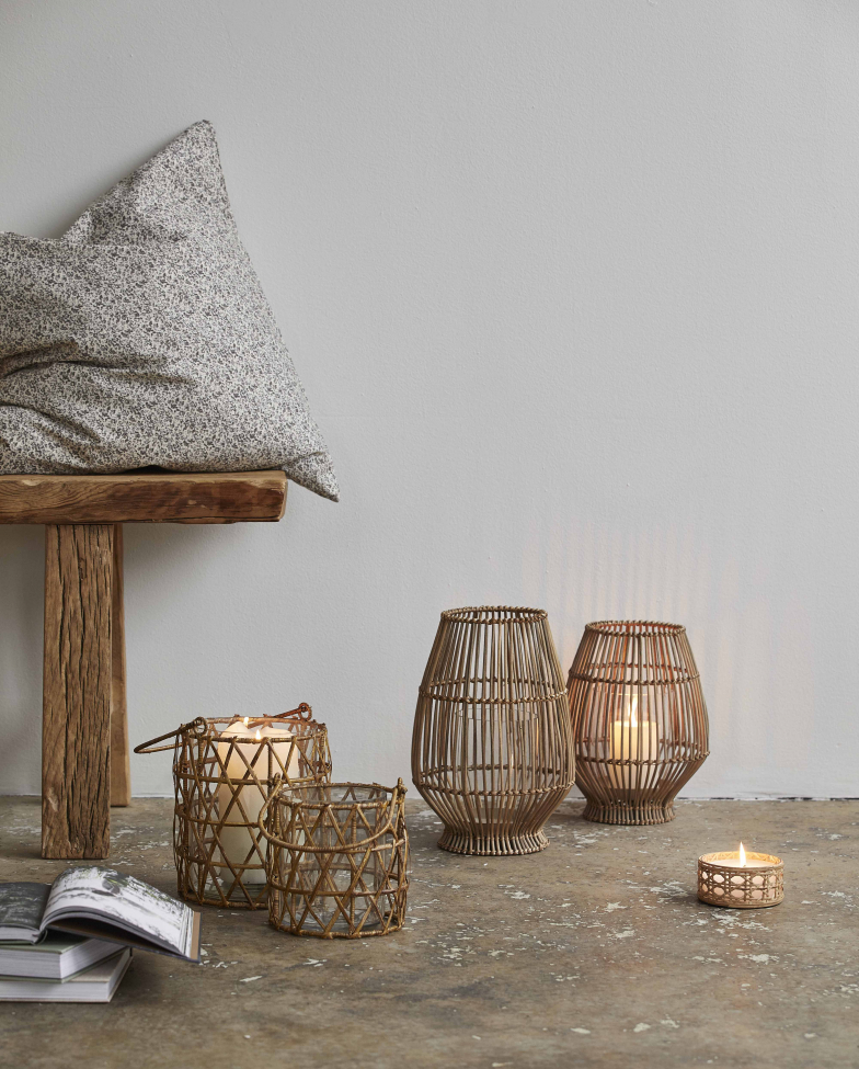 Lysestage 'Ghizo' M - Rattan