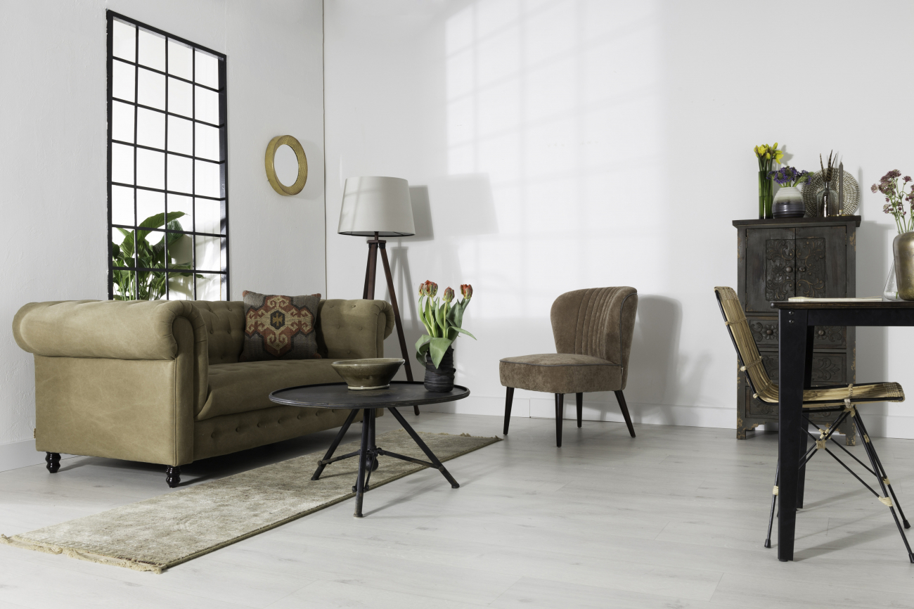 Tæppe 'Shisa' 67x245 - Forest/Beige