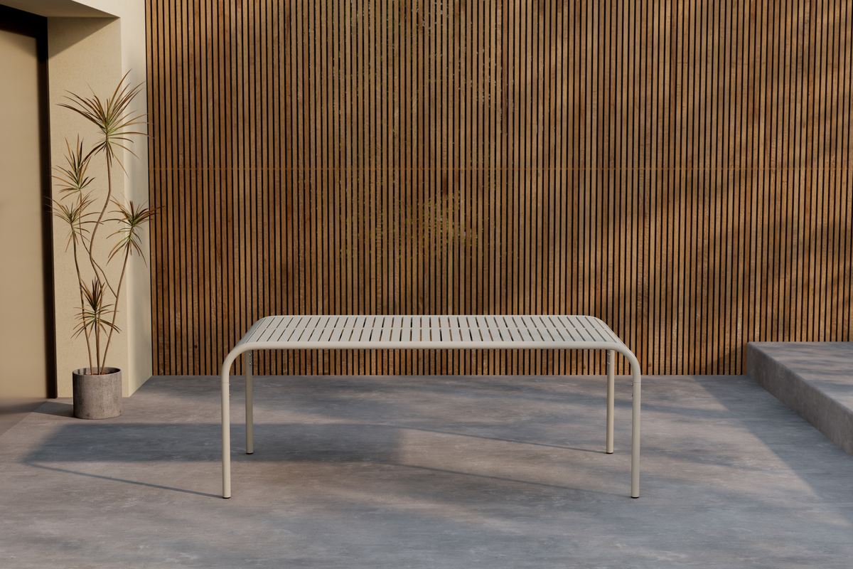 Havemøbelbord 'Pego' 200x100cm - Beige