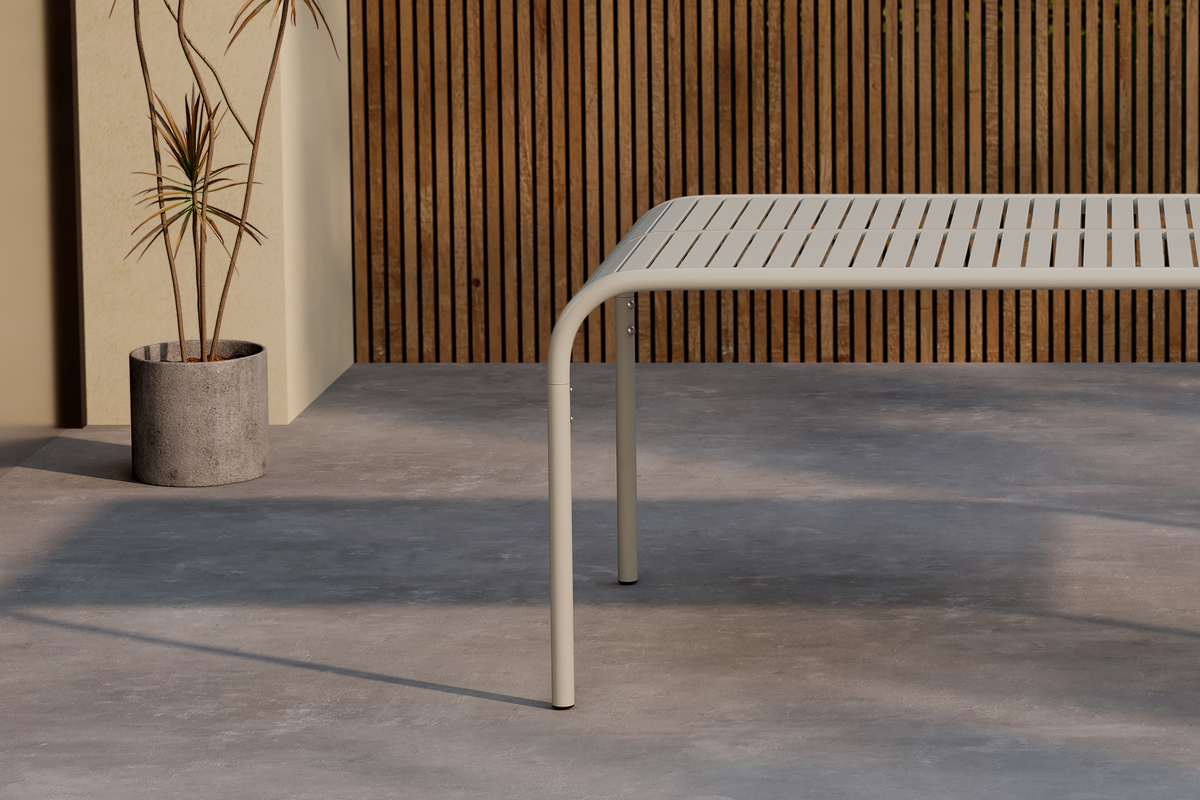Havemøbelbord 'Pego' 200x100cm - Beige