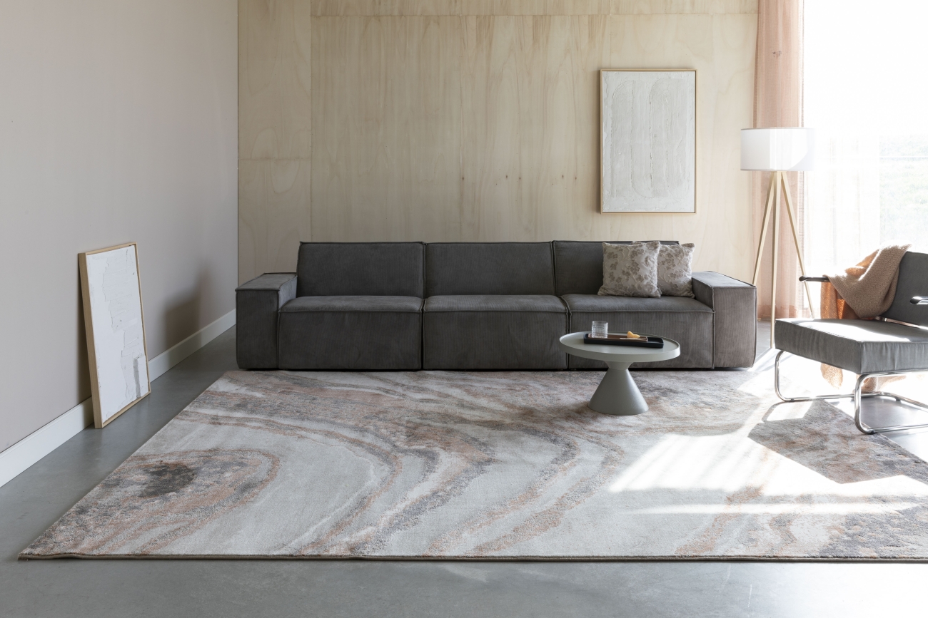 Tæppe 'Solar' 200x290cm - Brun