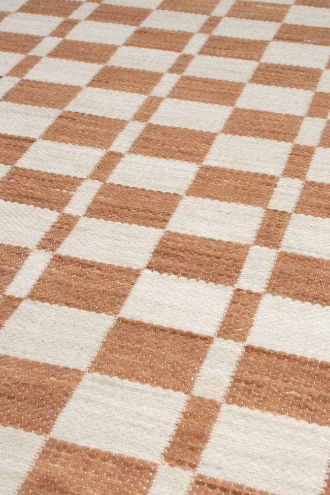 Tæppe 'Checker' 160x230cm - Beige