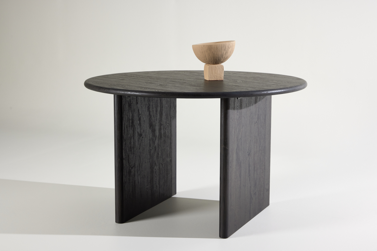 Spisebord 'Smedby' Rundt 120cm - Sort