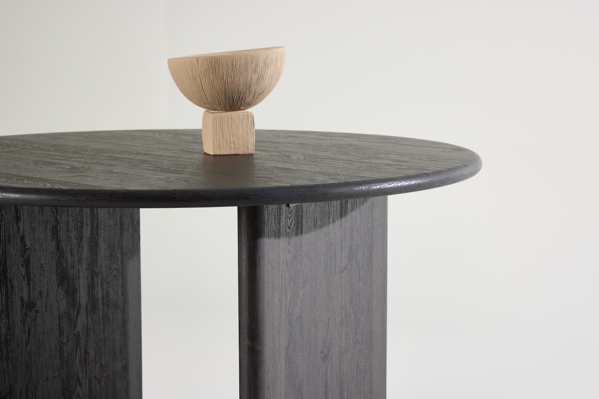 Spisebord 'Smedby' Rundt 120cm - Sort