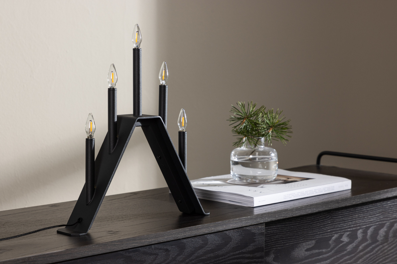 Adventsljusstake 'Norrlund' - Sort