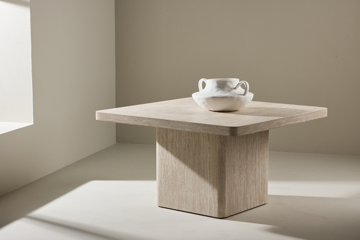 Sofabord 'Qvart' 80x80cm - Beige