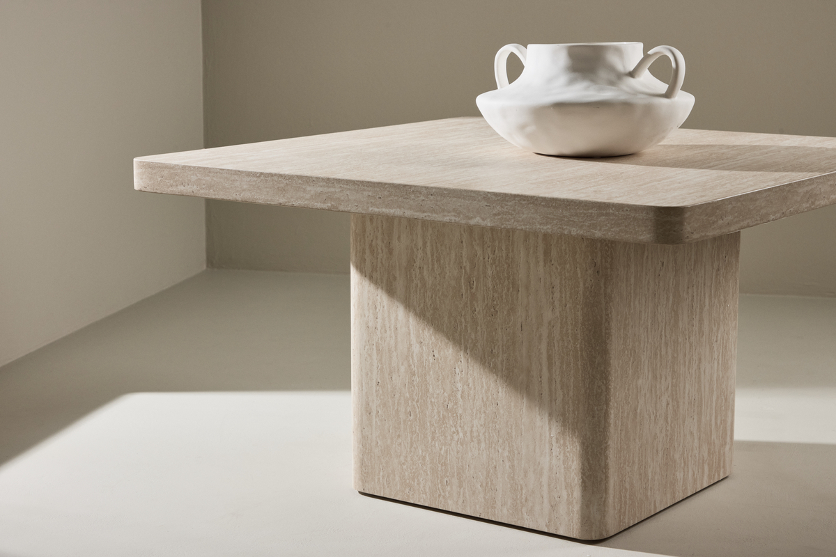 Sofabord 'Qvart' 80x80cm - Beige