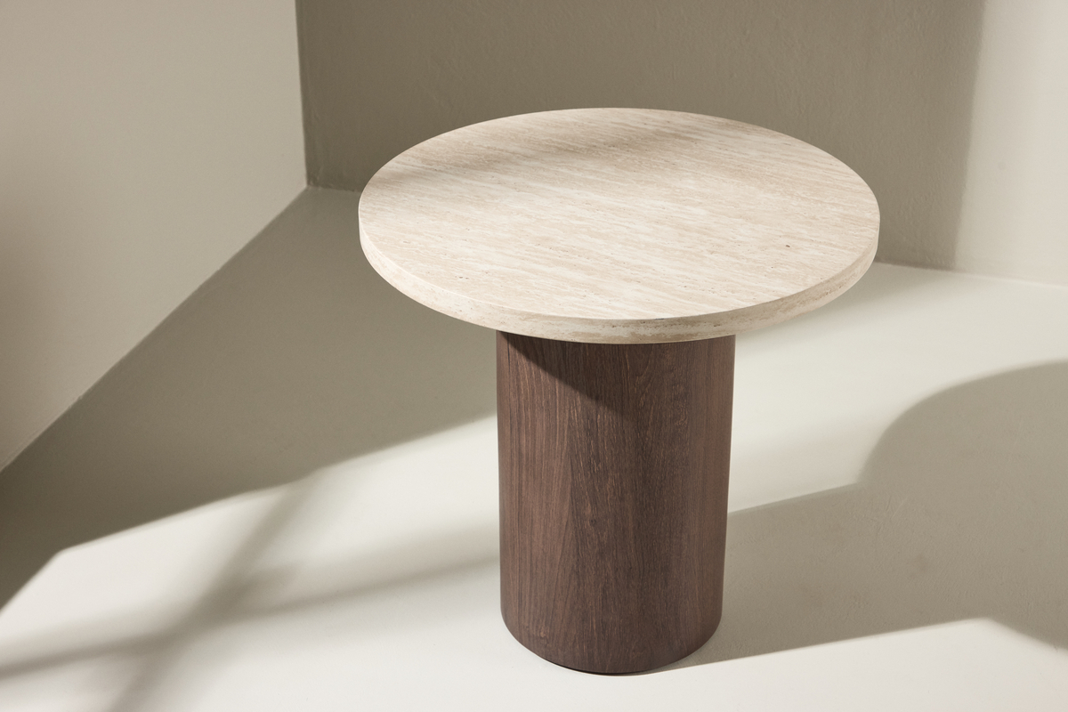 Sofabord 'Noli' Rund 50cm - Beige