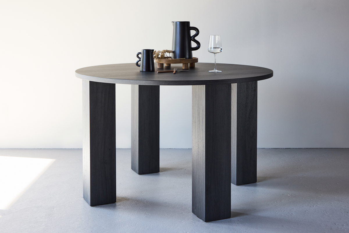 Spisebord 'Nornhem' Rund 120cm - Sort