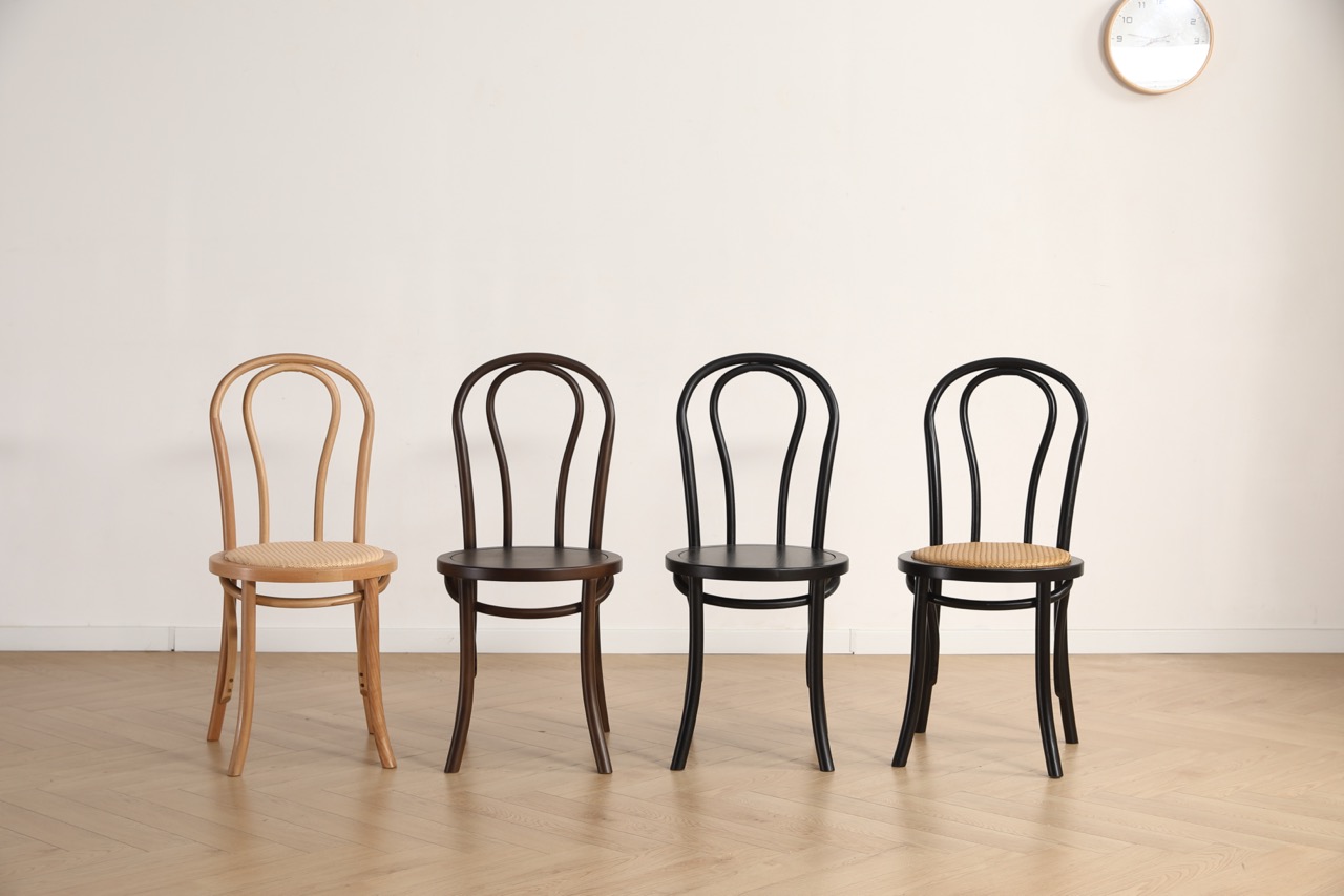 Stol 'Bistro' - Træ/Sort