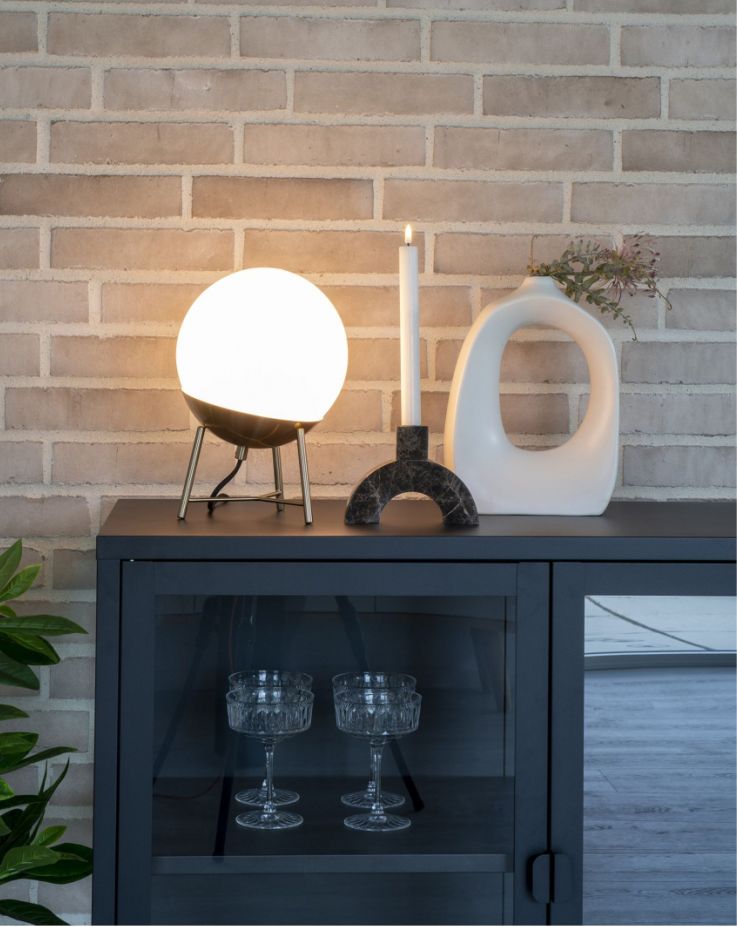 Bordlampe 'Toreby' - Messing