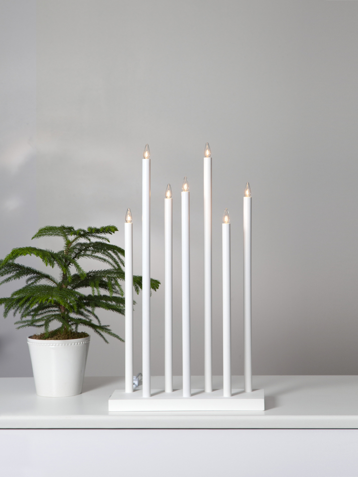Adventskrans 'Holy' 7 Lygter - Hvid