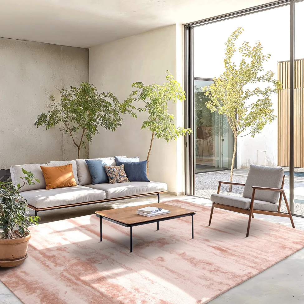 Gulvtæppe 'Aranga Super Soft Fur' 80x180cm - Rosa