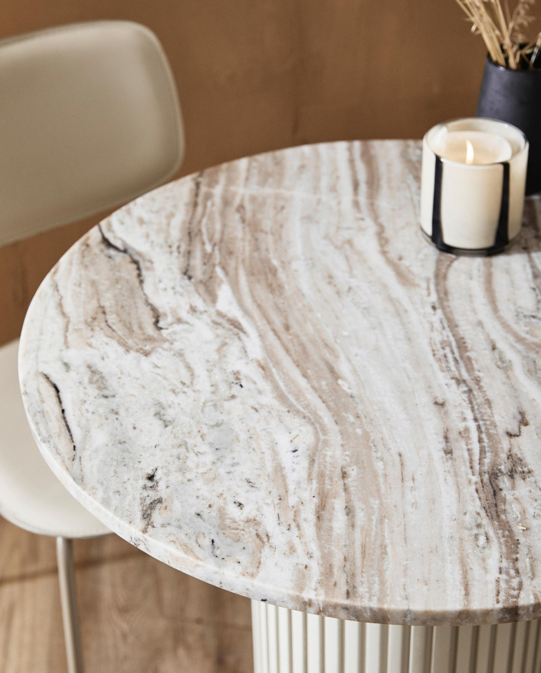 Sofabord 'Erie' - Sand/Marmor