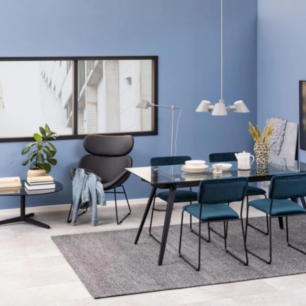 L&aelig;nestol 'Hushum' 90cm - Sort