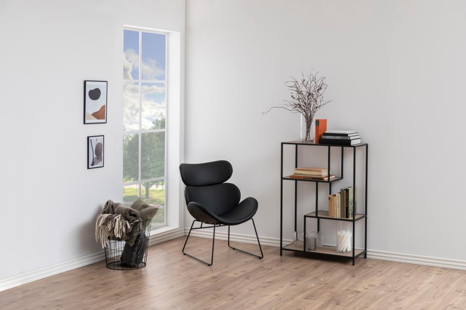 Lænestol 'Hushum' 90cm - Sort